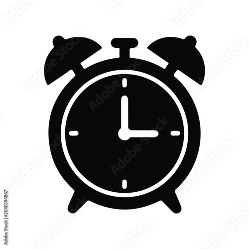 Принти на полотні Alarm clock icon vector illustration