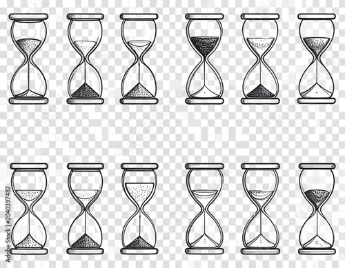 set of hourglass