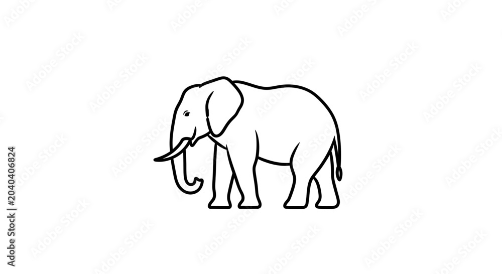 Foto A large grey elephant standing still.