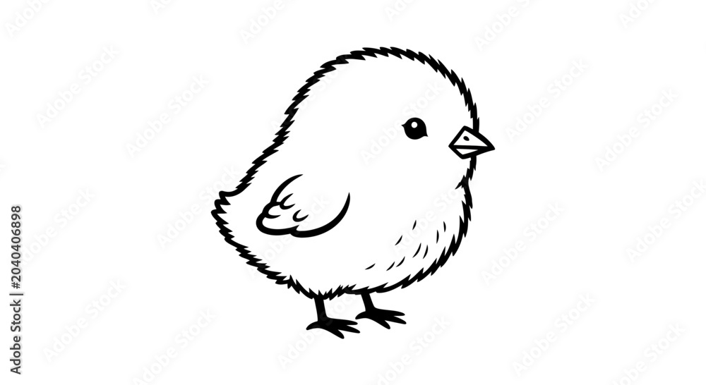 Φωτογραφία Cute little bird standing alone.