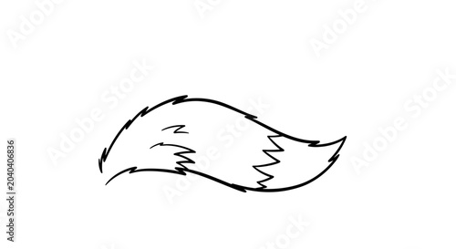 Tableau sur toile A single wolf fur texture sample.