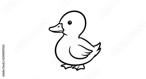 Konstfotografi Little Duckling Animal Cartoon Character.
