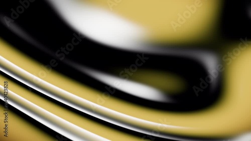 Swirling liquid ink expands and dissolves in slow motion through a deep black 3D space, a mesmerizing seamless loop.