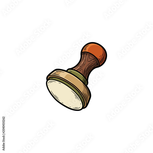 Slika na platnu Rubber stamp with blank underside