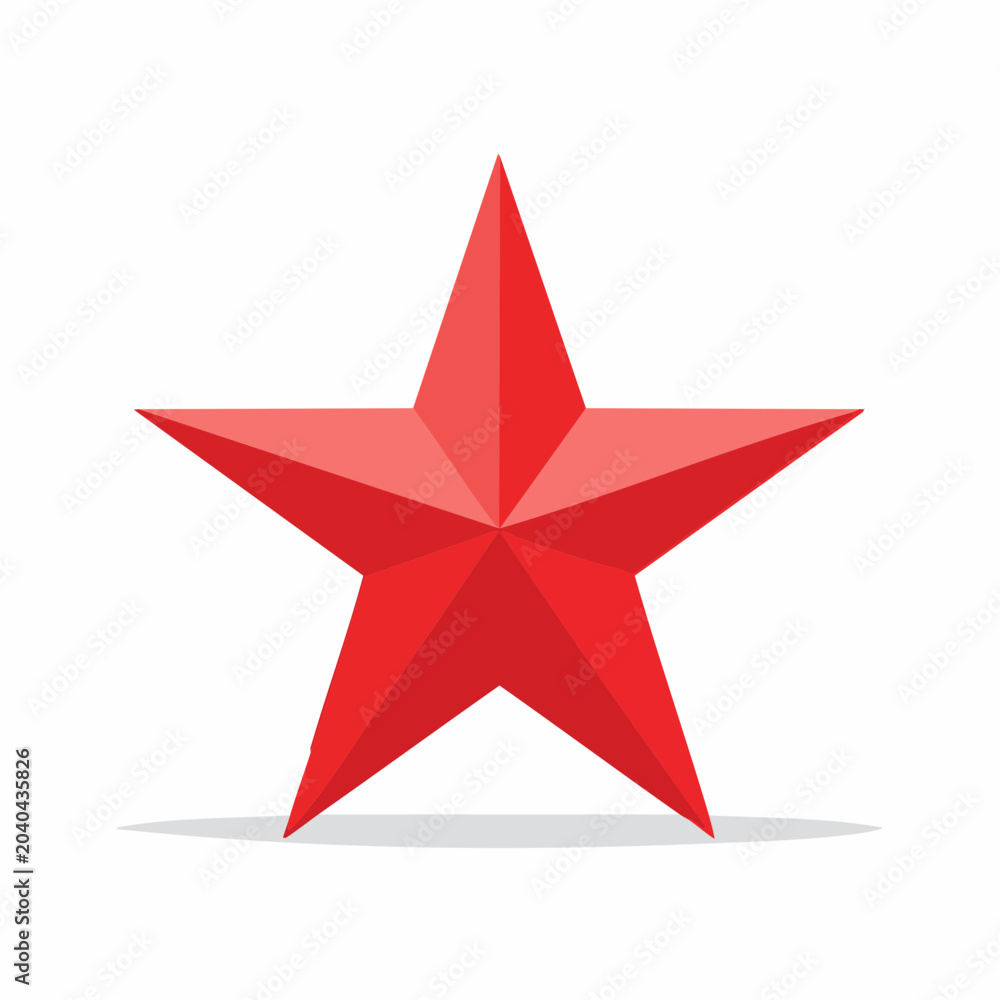 Obraz premium Red Star Icon
