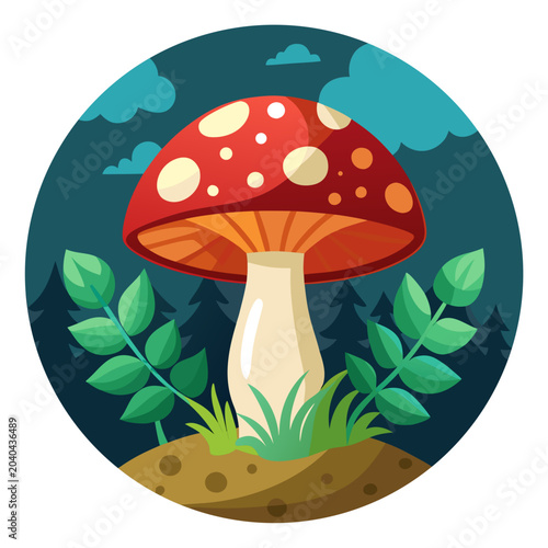 Foto fly agaric mushroom