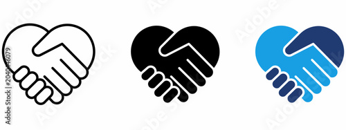Fotografi Volunteering Care Support icon collections.