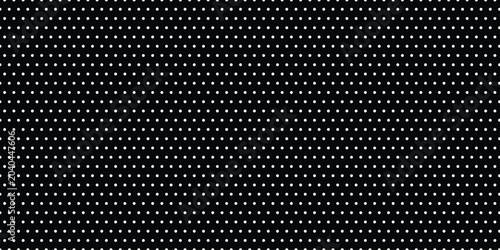 Fotografía simple white polka dot pattern on black for banner poster background