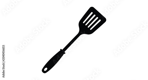 Foto kitchen spatula silhouette on a white background