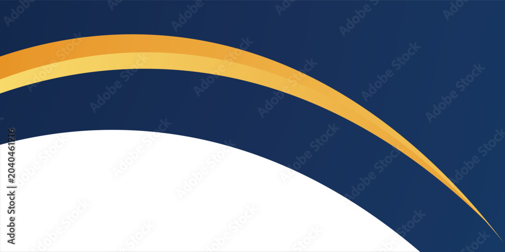 Obraz premium Abstract Classic Navy Blue and Gold Curved Wave Background abstract