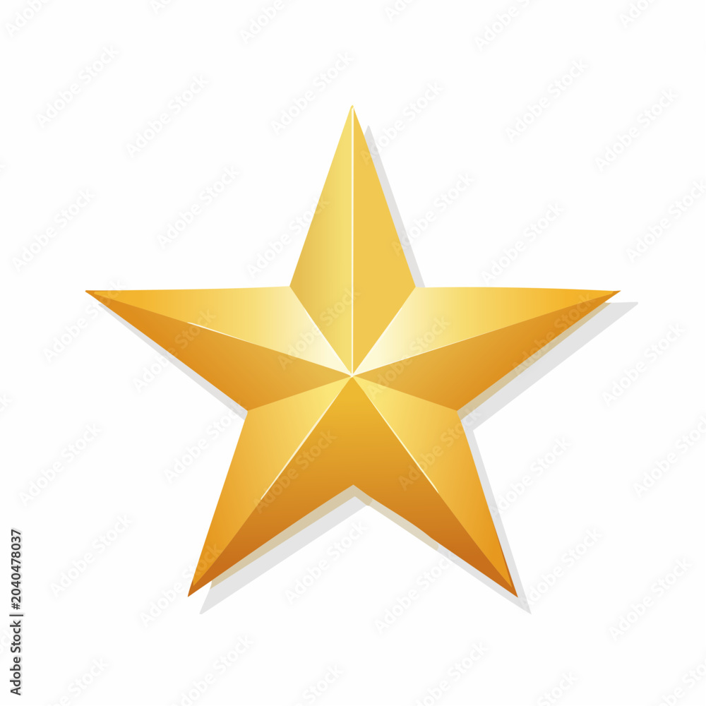 Obraz premium Golden Star Icon
