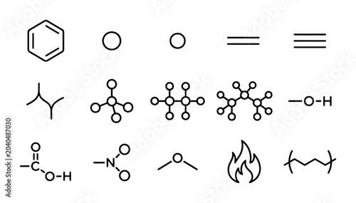 Canvastavla Organic Chemistry Molecular Structures, Chemical Bonds, Functional Groups, Vecto