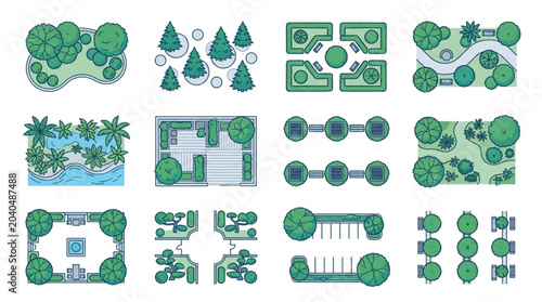 Landscape and Garden Design Elements Collection