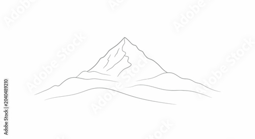 Photography Mountain peak landscape scenic view.