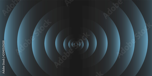 Sound wave. Signal concentric circle. Round light effect. Wifi range. Radio station signal. Water ripple with circle waves. A place or a painful point. Radar screen. Vector effect.