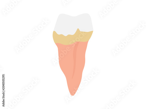 Tooth Tartar Problem Icon Illustration