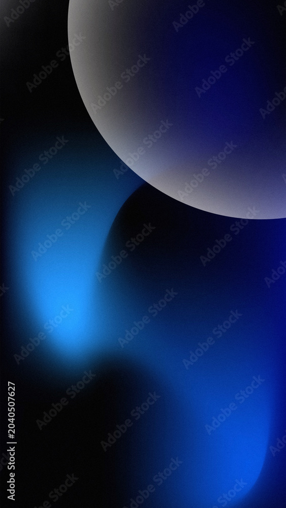 Obraz premium abstract shapes in blue and gray gradient colors on dark background creative design element