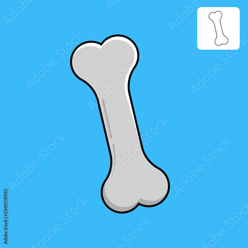 Graphic Bone Vector Illustration For Your Design