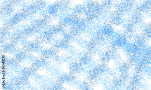 A blue and white abstract background with a textured, speckled pattern resembling a cloudy sky or a decorative design element isolated on transparent background