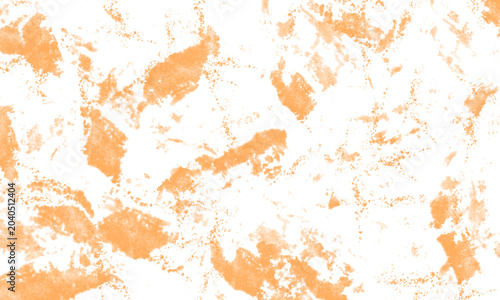 Vibrant orange abstract background with white spaces and textured brush strokes, isolated on transparent background