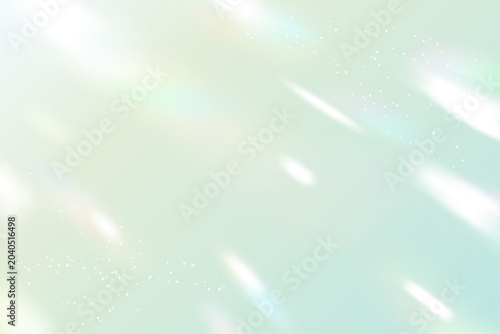 Bild auf Leinwand Green prism refraction light overlay effect