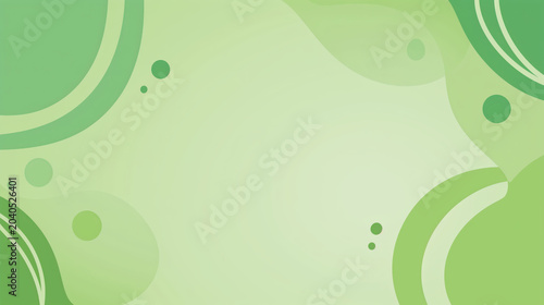 abstract green background with circles