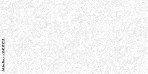 Foto Abstract topographic map pattern with wavy lines and contours on white backgroun