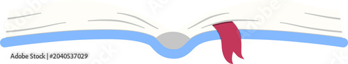 open book with bookmark