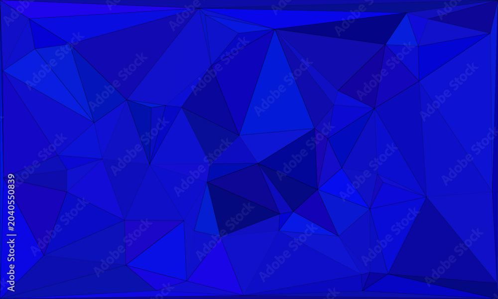 Fototapeta premium Bold Blue Geometric Background with Abstract Triangle Pattern for Modern Design Projects. eps 10