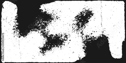 Fotografía Black and white abstract grunge ink paint splash splatter texture background des