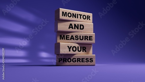Fotografie Monitor and Measure your Progress symbol