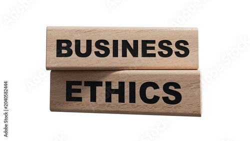 Bild auf Leinwand Business ethics symbol