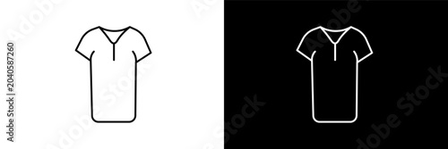 Foto tunic outline icons in fashion category