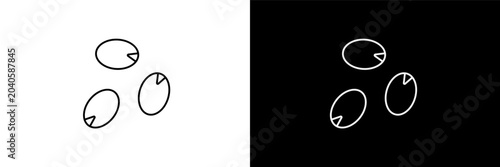 Fotografía plant seeds outline icons in farming and gardening category