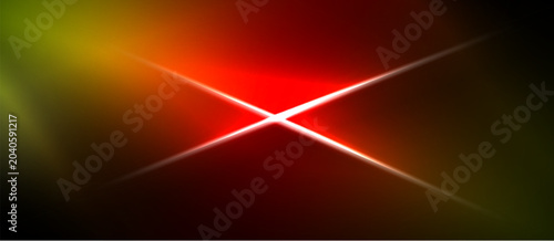 Tableau sur toile Bright starburst dominates red, gold gradient