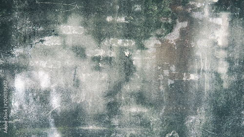 Abstract grunge background of a textured concrete wall with weathered mold and stains
