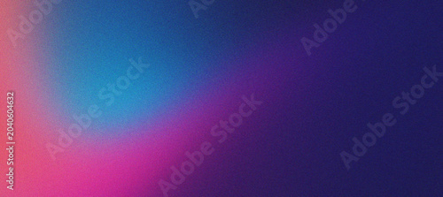 Tableau sur toile Deep purple and cyan grainy gradient background with soft glowing light effect and cinematic noise texture ideal for tech advertisements and futuristic website hero images