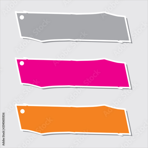 Brush Stroke Banner Template Set