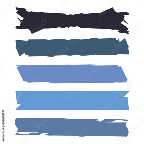 Brush Stroke Banner Template Set