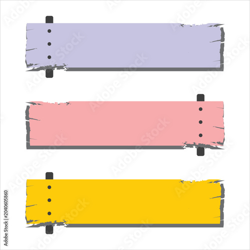 Brush Stroke Banner Template Set