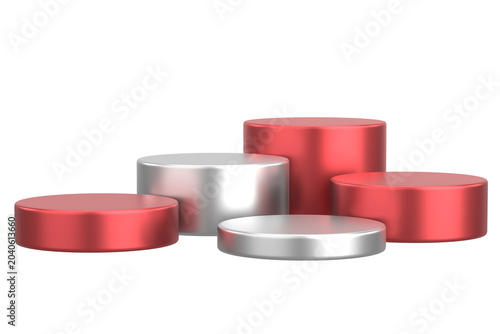 Modern Product Podium. 3D Backdrop. 3D illustration.