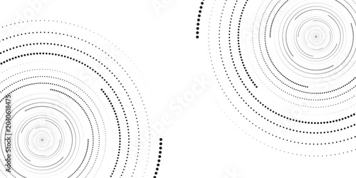 Cuadro en lienzo Dotted wave line background