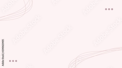 Minimalist Soft Pink Background with Abstract Curved Lines, Elegant Pastel Backdrop with Copy Space for Presentation and Branding Layout.