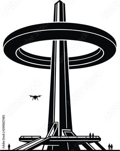 Photos vector illustration of a military aircraft