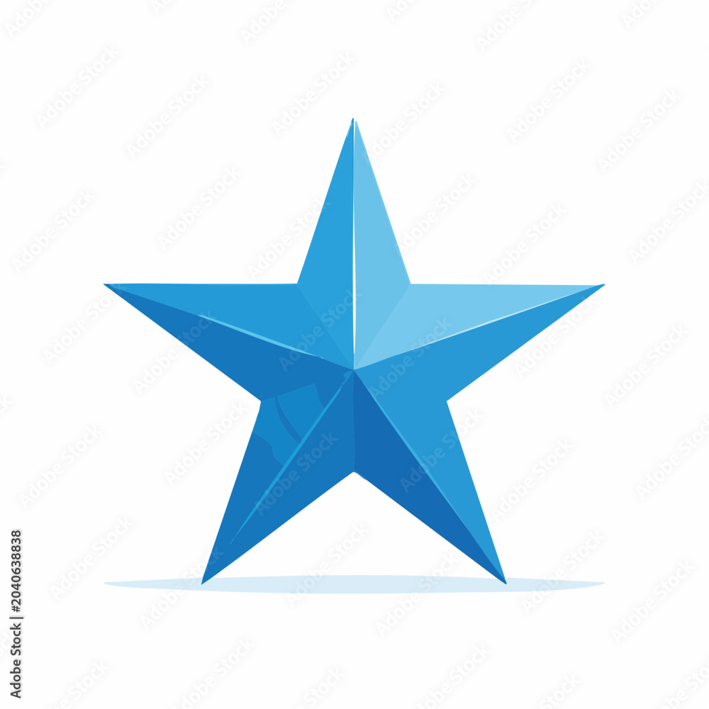 Obraz premium Blue Star Icon