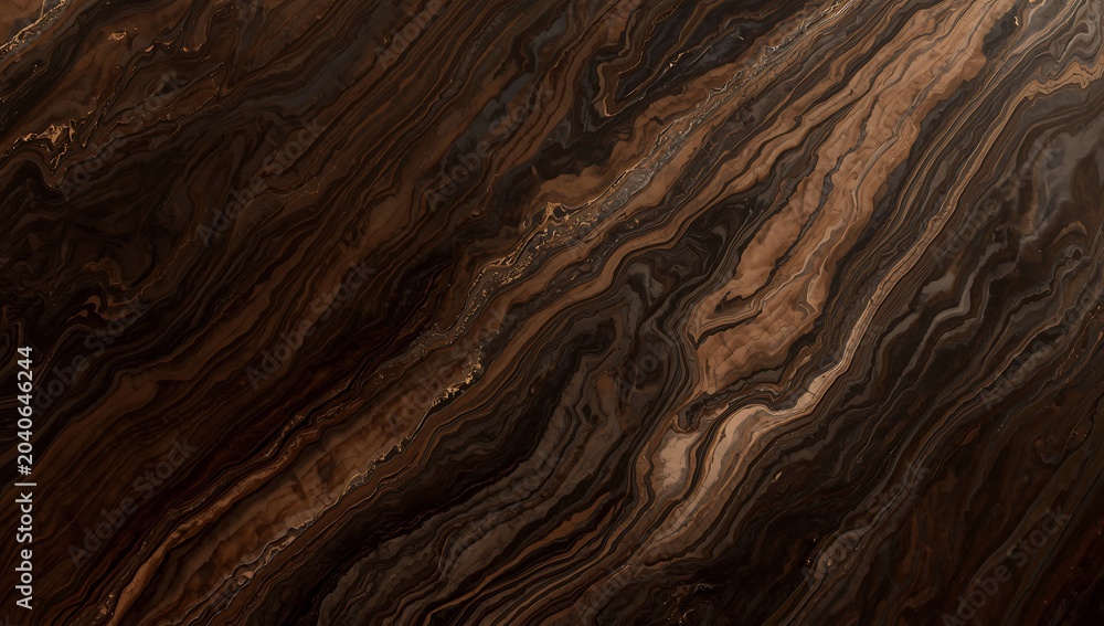 Obraz premium Modern minimalist dark marble pattern with luxury golden metallic lines
