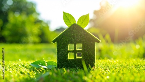 Eco-Friendly Green House Sustainability Visuals