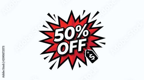 Vászonkép Discount Offer Sale Percentage Sign.