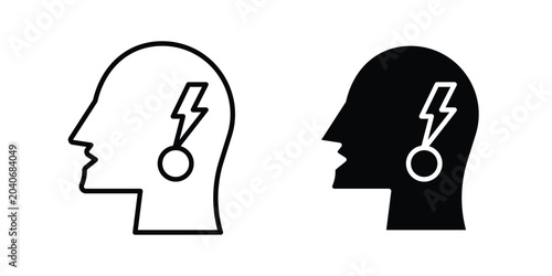 Photography Swallowing reflex icon vector illustration on white