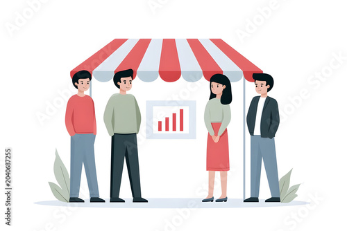 Engaging Business Discussions: Exploring Growth Opportunities at the Market with a Dynamic Team Presentation and Analysis